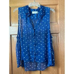 Abercrombie & Fitch Sleeveless Blouse Sheer Large